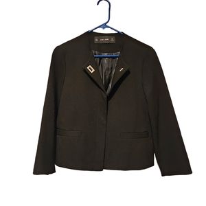 Zara Basic Black Blazer - Medium